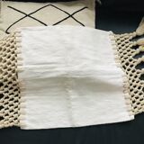 Wool and macramé cushion cover