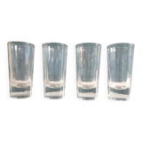 Set of 4 vintage French glasses for Pastis
