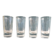 Lot de 4 verres à Pastis vintage français