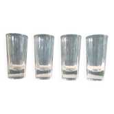 Set of 4 vintage French glasses for Pastis