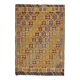Vintage Turkish Oushak Handmade Wool & Cotton Yellow Area Rug 155x223