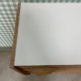 50s compass foot chest of drawers