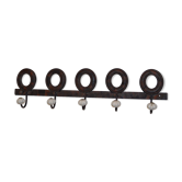 Iron coat holder with picture frames