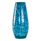 Blue ceramic vase, German design, 1960s, made in Germany