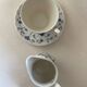 Myott Meakin England Blue Cup Saucer and Milk Jug