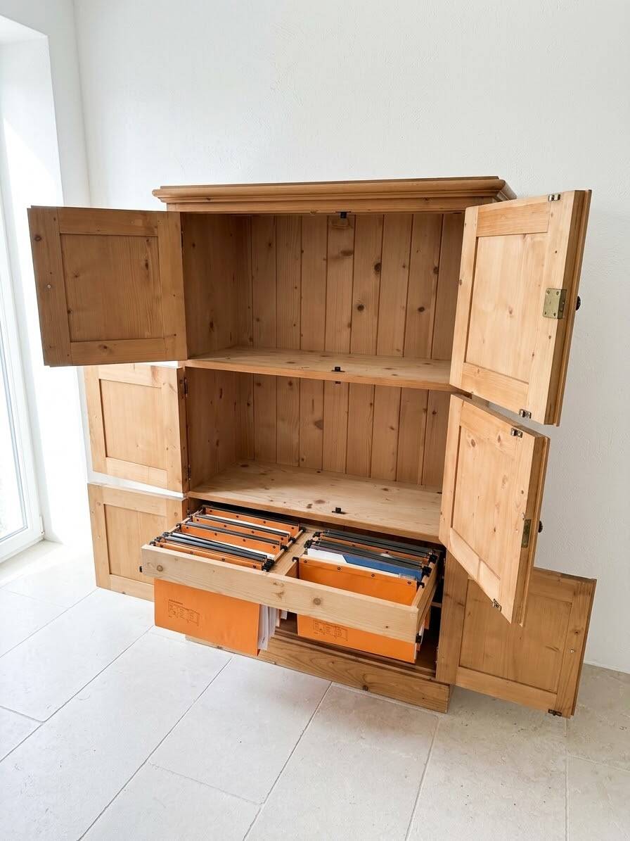 Classic high wooden buffet