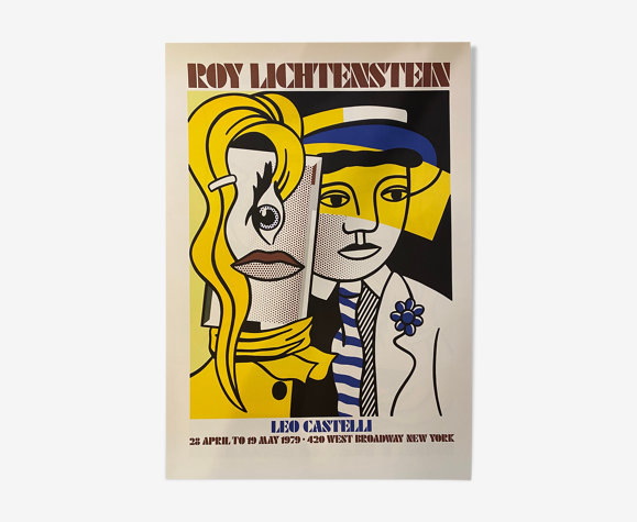 Affiche original Pop art, Roy Lichtenstein