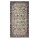 Handmade Turkish Rug for Bohemian and Classic Interiors. Vintage Floral Design Accent Rug