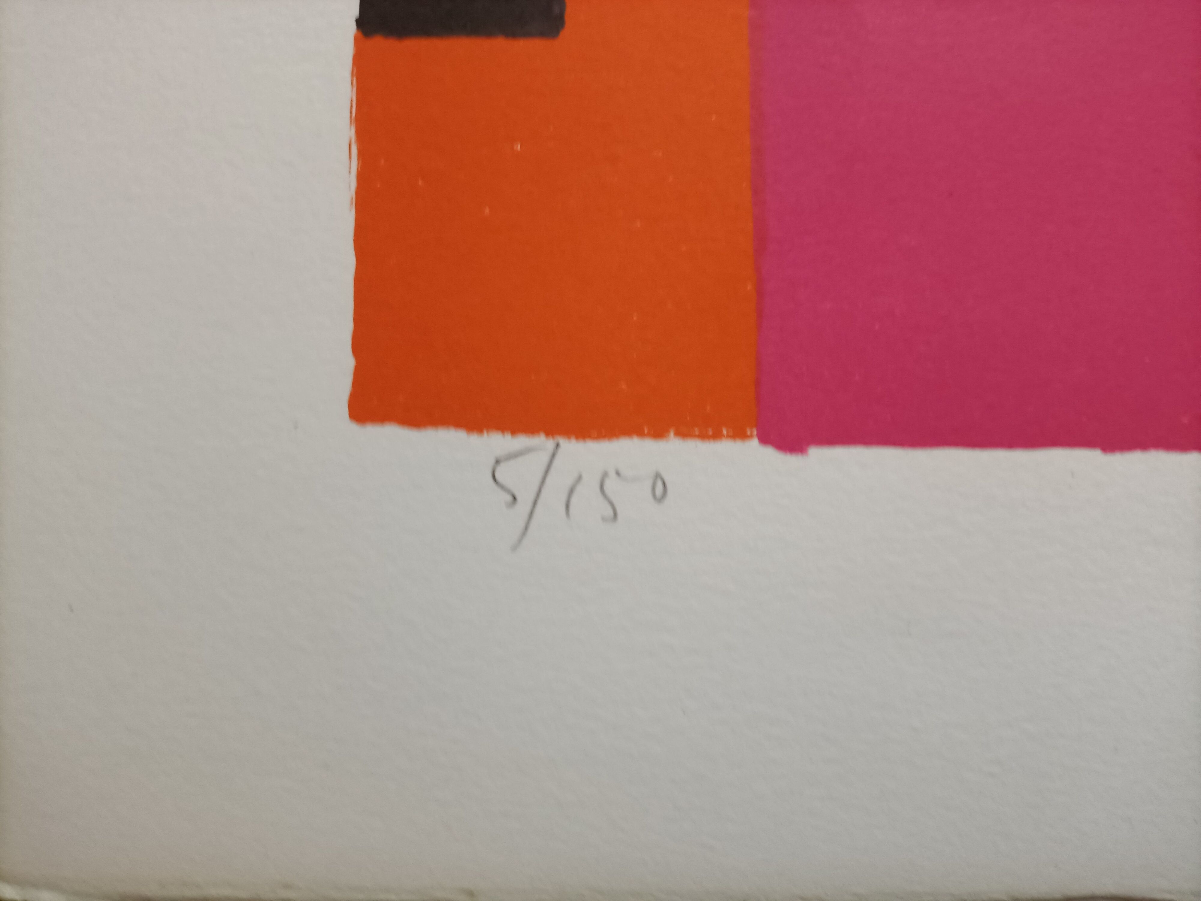 Numbered and signed lithograph by Paul Crotto "Interior View"