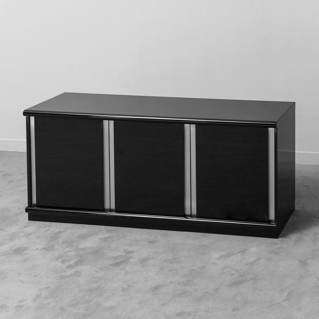Enfilade en bois noir brillant cidue
