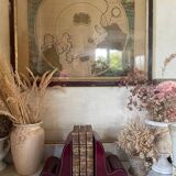 Pair of Italian leather bookends from the 60s