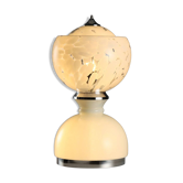 Lampe vintage en métal chromé et verre, design italien, années 1970