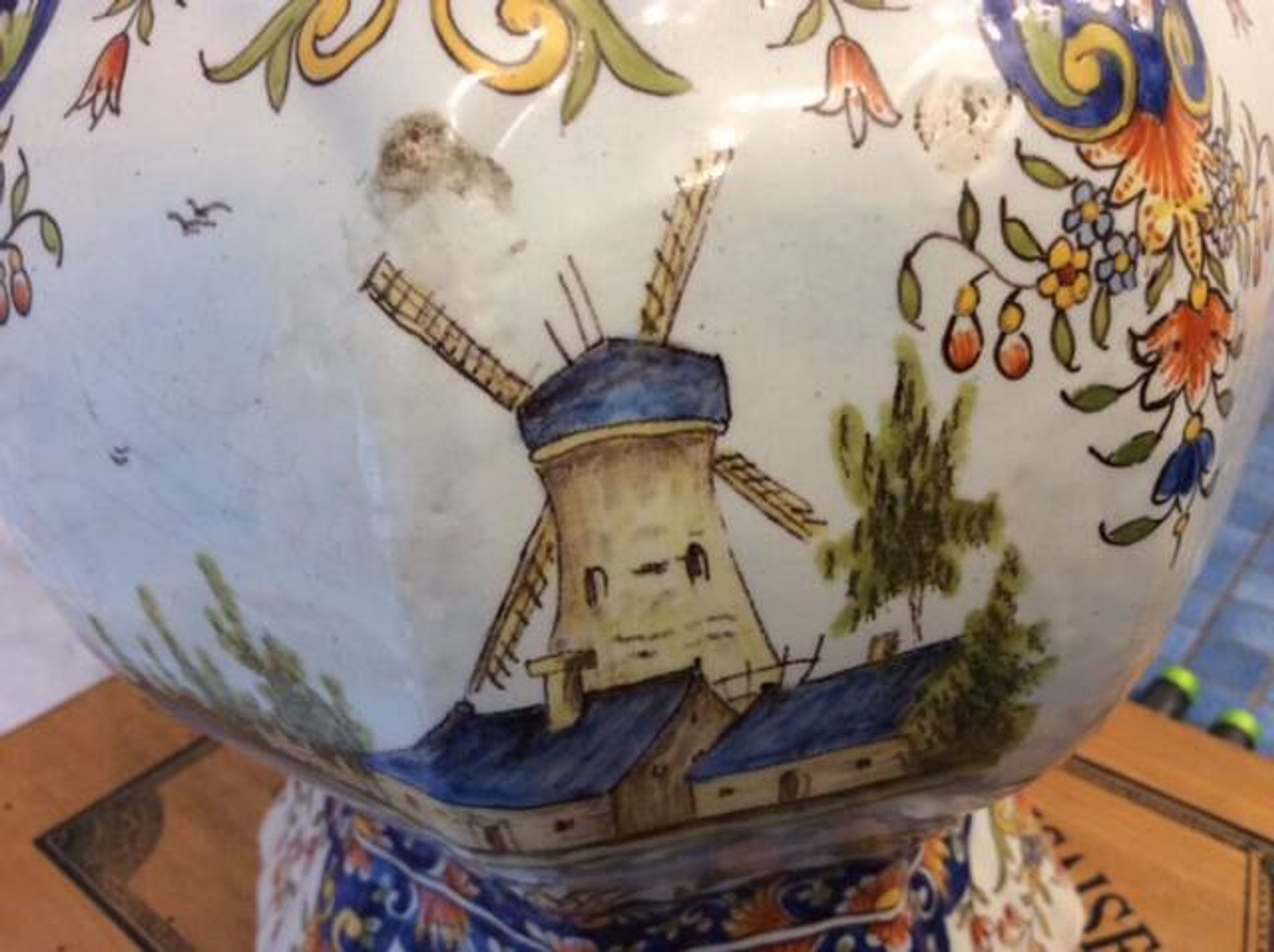vase en faïence de Desvres