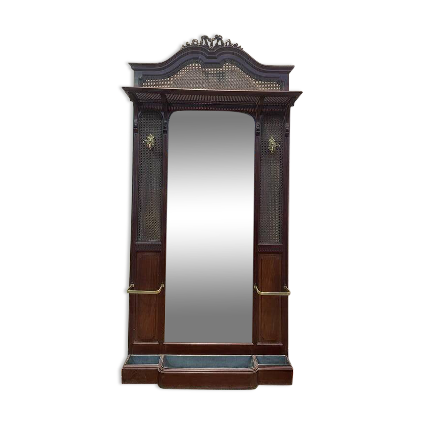 Vestiaire - Porte/Manteau  Napoléon III en acajou.