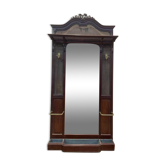 Cloakroom - Napoleon III mahogany coat rack.