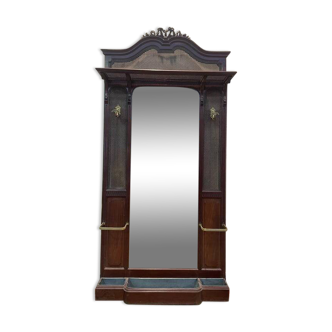 Vestiaire - Porte/Manteau  Napoléon III en acajou.