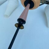 Vintage milk glass pastel color hanging lamp