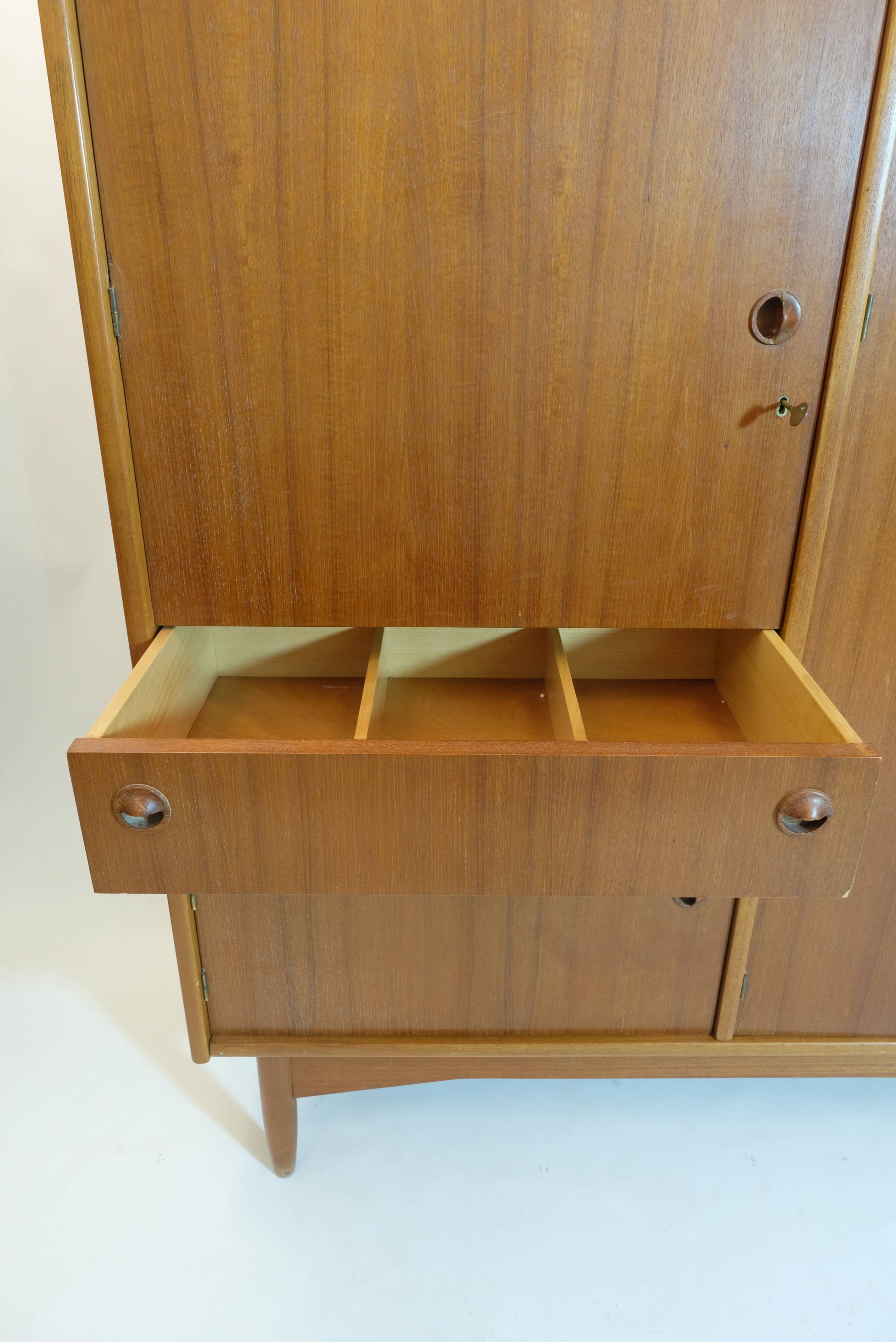 Wardrobe produced by TV furniture in the 1950s.