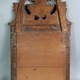 Ancien miroir à fronton bois sculpté dorure d'origine 67x39,5 cm C727 S