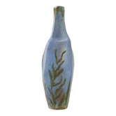 Vintage blue ceramic vase 1960