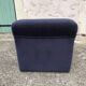Driver / armchair and ottoman, in midnight blue velvet, 1970/1980