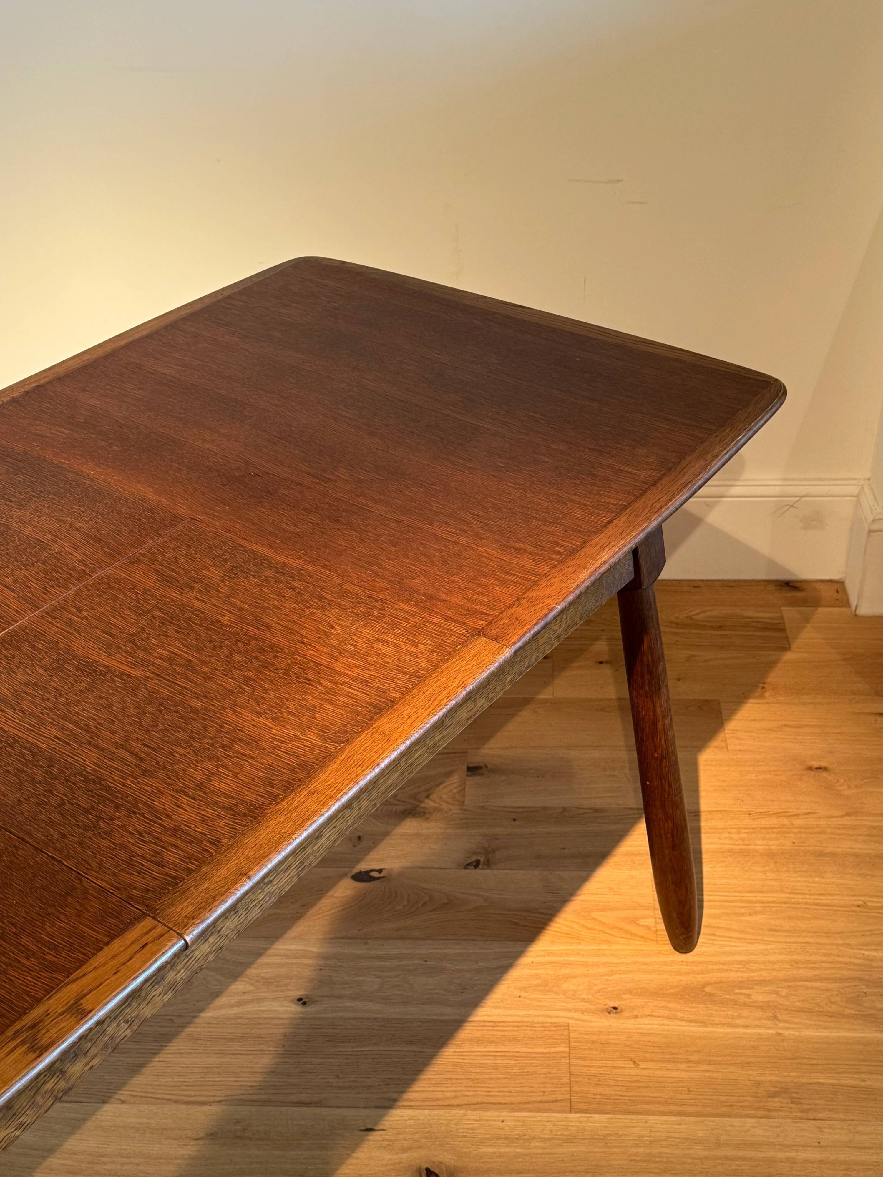 Vintage Scandinavian oak table "Mette"