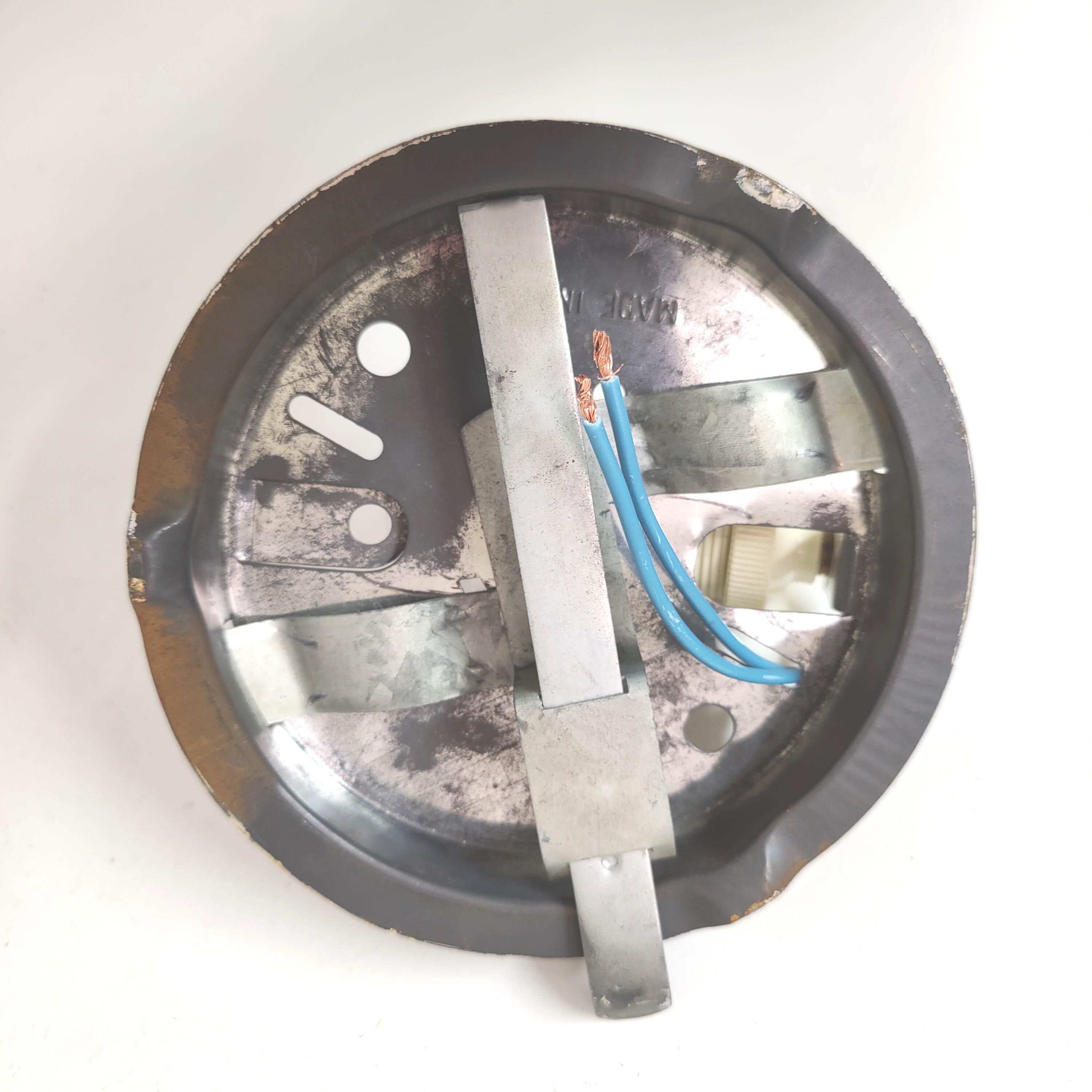 Ceiling lamp glass bubble champagne 70s