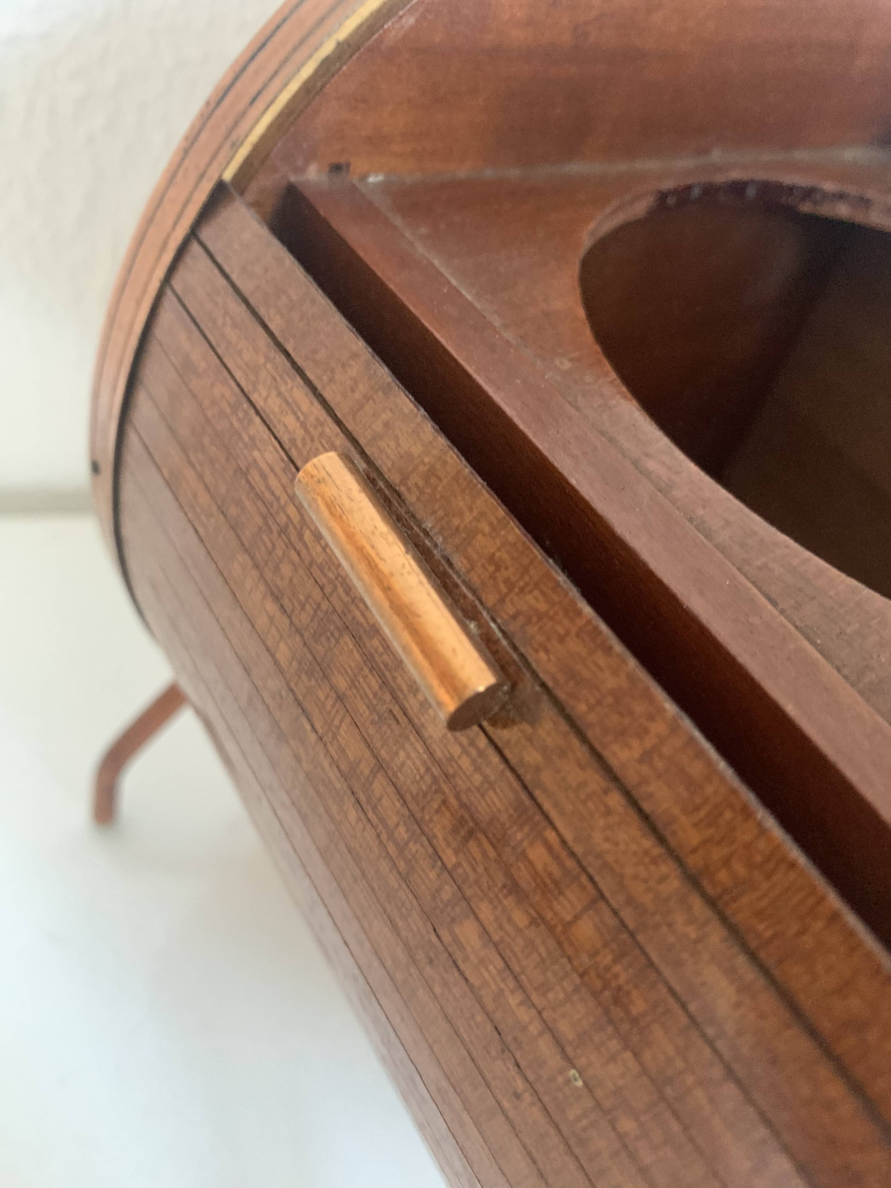 Pot vintage 1960 à tabac tabatière fut tonneau pipe vin - 25 x 14 cm