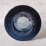 Vase in blown and bubbled glass