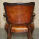 Restored leather office chair, Victorian era