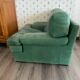 Fauteuil cuir vert Roche Bobois
