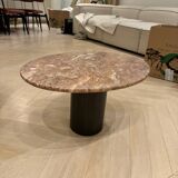 Table basse en marbre rose