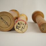 Set of 3 kokeshi dolls (medium size)
