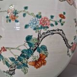 China - Circular fishbowl in Famille Rose enamel