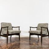 Pair of Mid-Century Modern GFM 87 Armchairs by Juliusz Kędziorek, 1960s