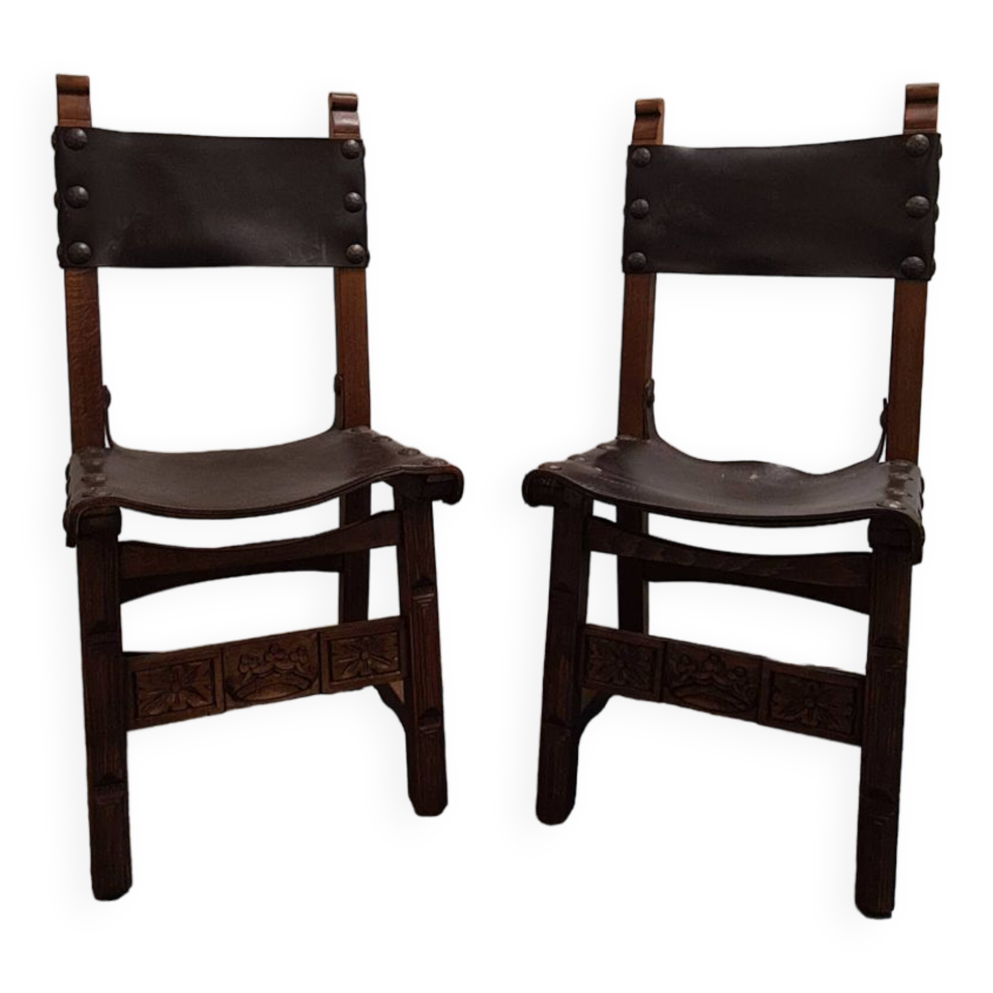 Paire de chaises espagnoles