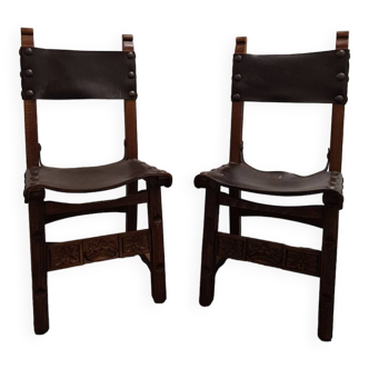 Paire de chaises espagnoles