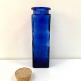 Vintage cobalt blue glass jar