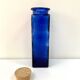 Vintage cobalt blue glass jar