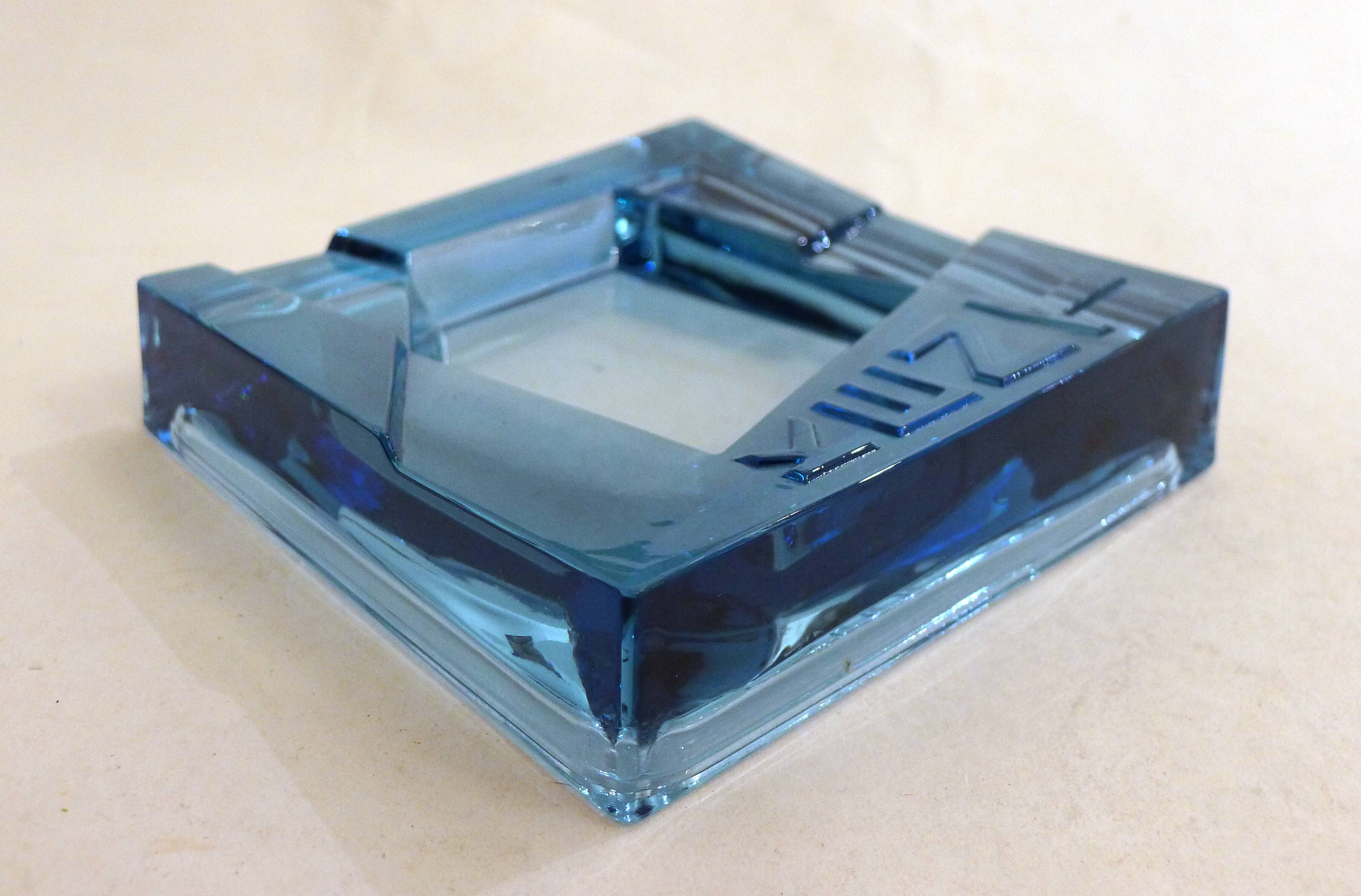 Kent ice floe glass ashtray