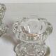 PRODUCT POP UP NOu00cbL 2022 Trio of vintage pressu00e9 glass candle holders