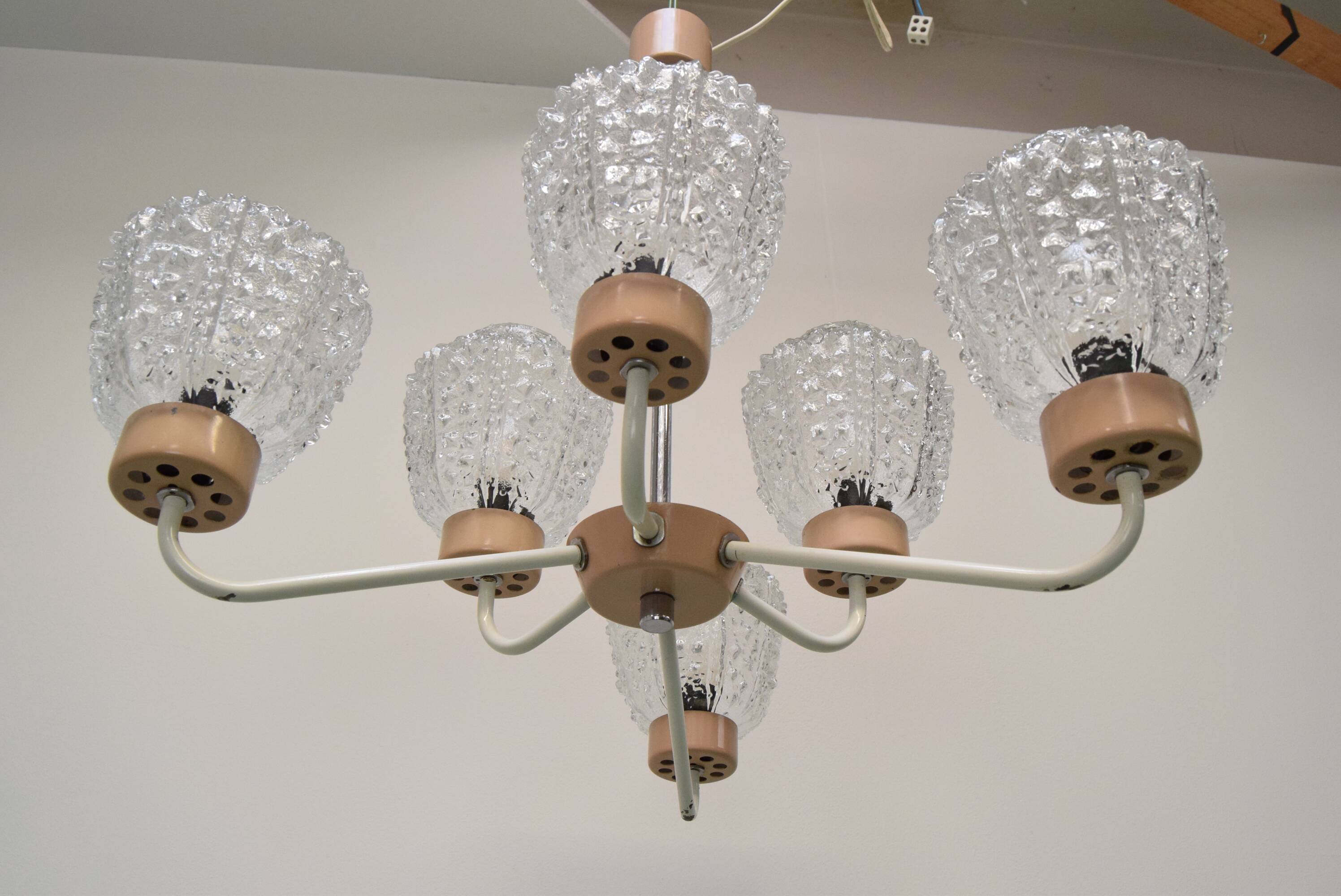 Mid-century Chandelier by Jilové u Děčína, 1970's.