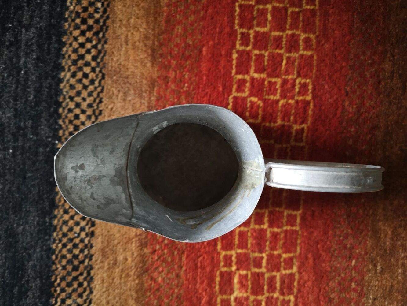 Garden pitcher / sheet metal watering can - Artisanal work