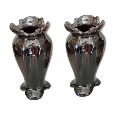 Paire de vases Vallauris Jérôme Massier