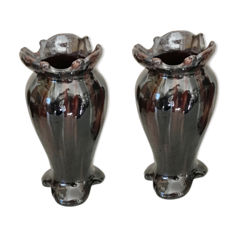 Pair of vases Vallauris Jérôme Massier
