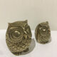 Brass owl duo