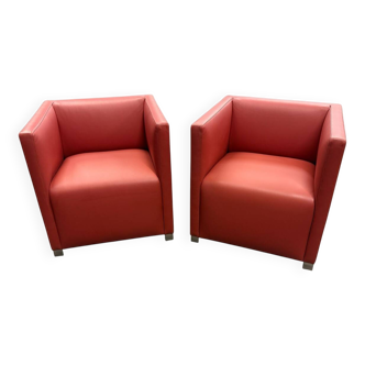 Chaises cubiques de Paolo Piva pour Wittmann, années 1980, lot de 2