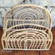 Rattan magazine holder