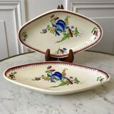 duo of raviers Villeroy & Boch La Louvière Belgian manufacture in Iron Earth early twentieth century