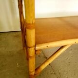 Vintage rattan library